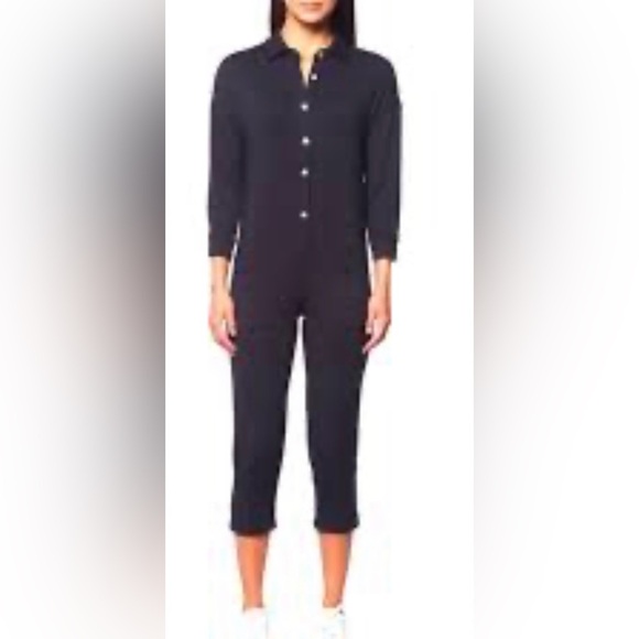 Bleusalt Pants - Blue Salt Button-Up Women's Jumpsuit
